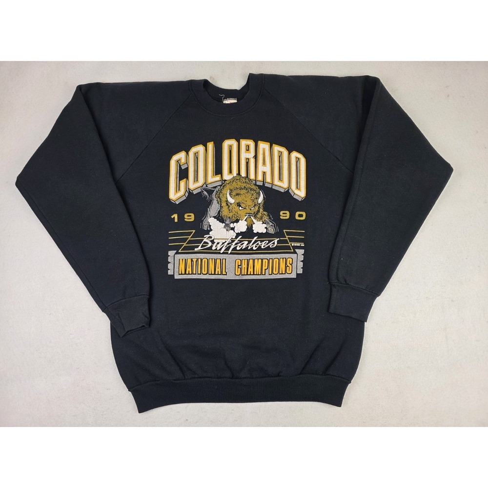 Vintage 1990 Colorado Buffaloes National Champions Crewneck Sweatshirt Sz XL USA